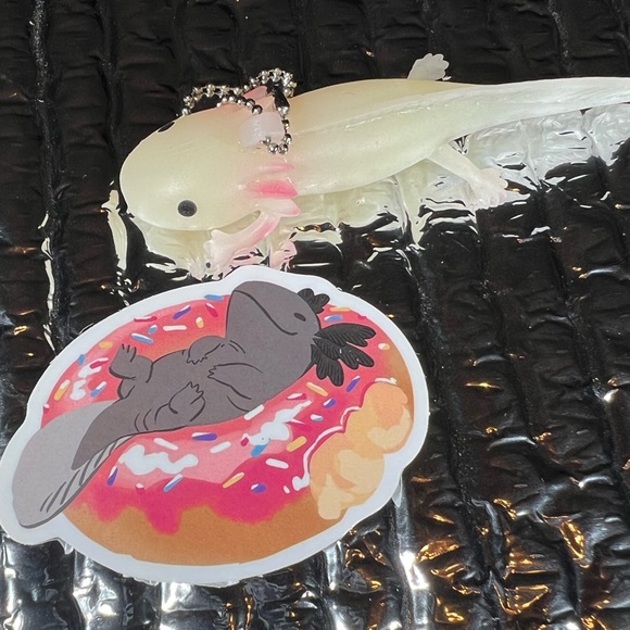 COOLalotl Axolotl Crazy Trending WaterProof Single Decor Accent Sticker - Picture 4 of 5